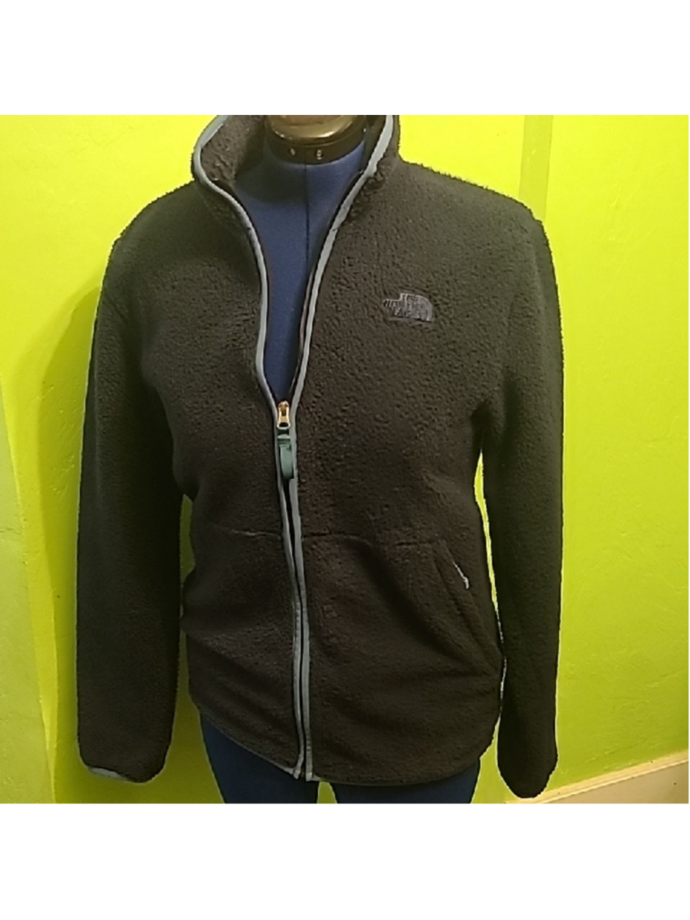 Northface "Dunraven" Navy Fleece Jacket.mens Sz.S. Mens(#1581).VGC.(#1581)
